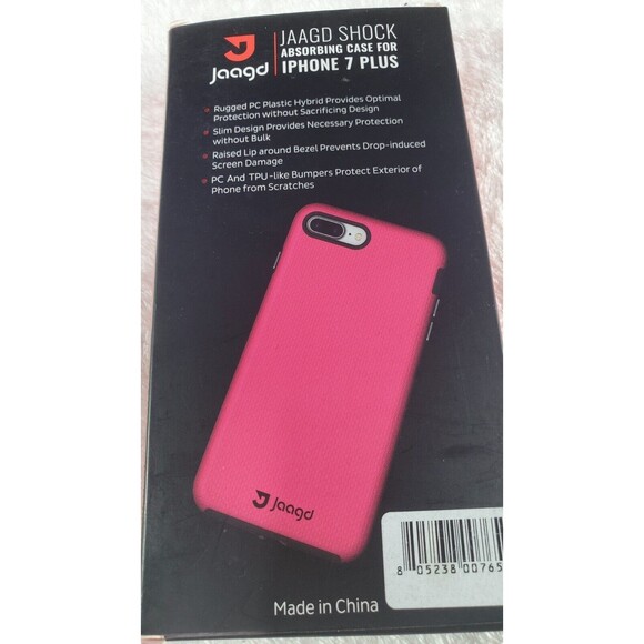 Jaagd iPhone 7 Plus Case, Slim Shock-Absorbing Modern Slim NonSlip Grip Black - Picture 3 of 4